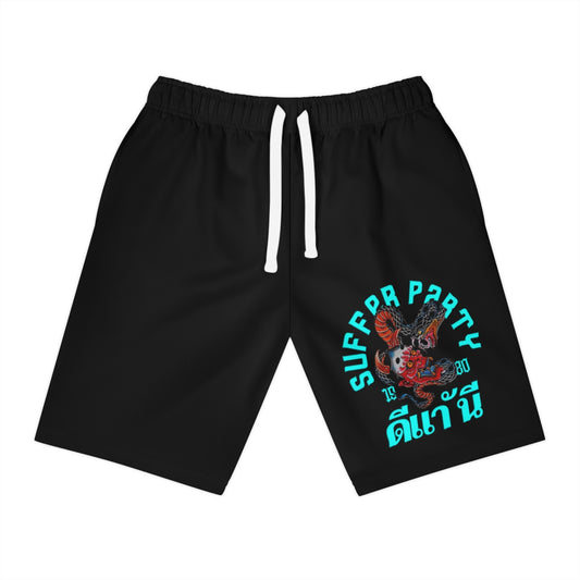 Suffer party muay thai Athletic Long Shorts