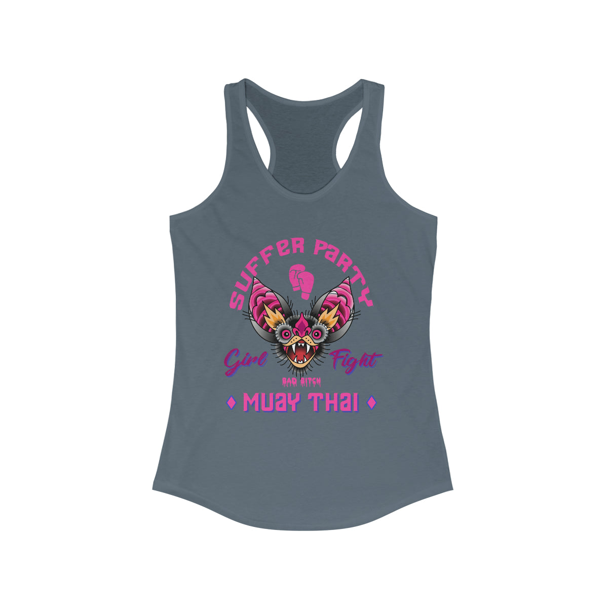 BAD BITCH MUAY THAI CLUB Women's Ideal Racerback Tank