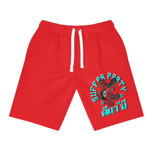 Suffer party muay thai Athletic Long Shorts