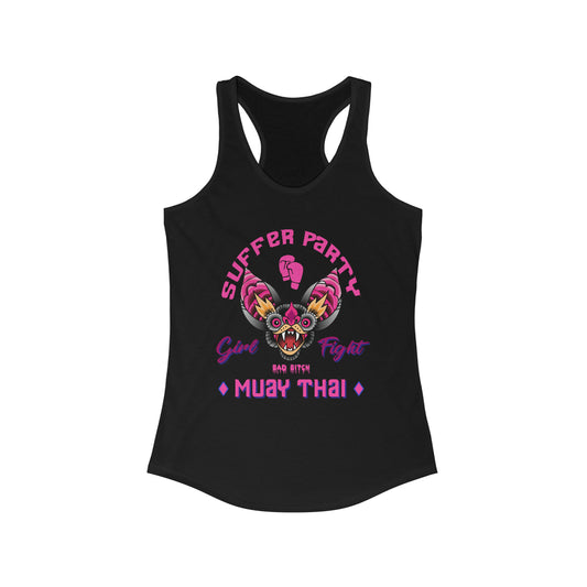 BAD BITCH MUAY THAI CLUB Women's Ideal Racerback Tank