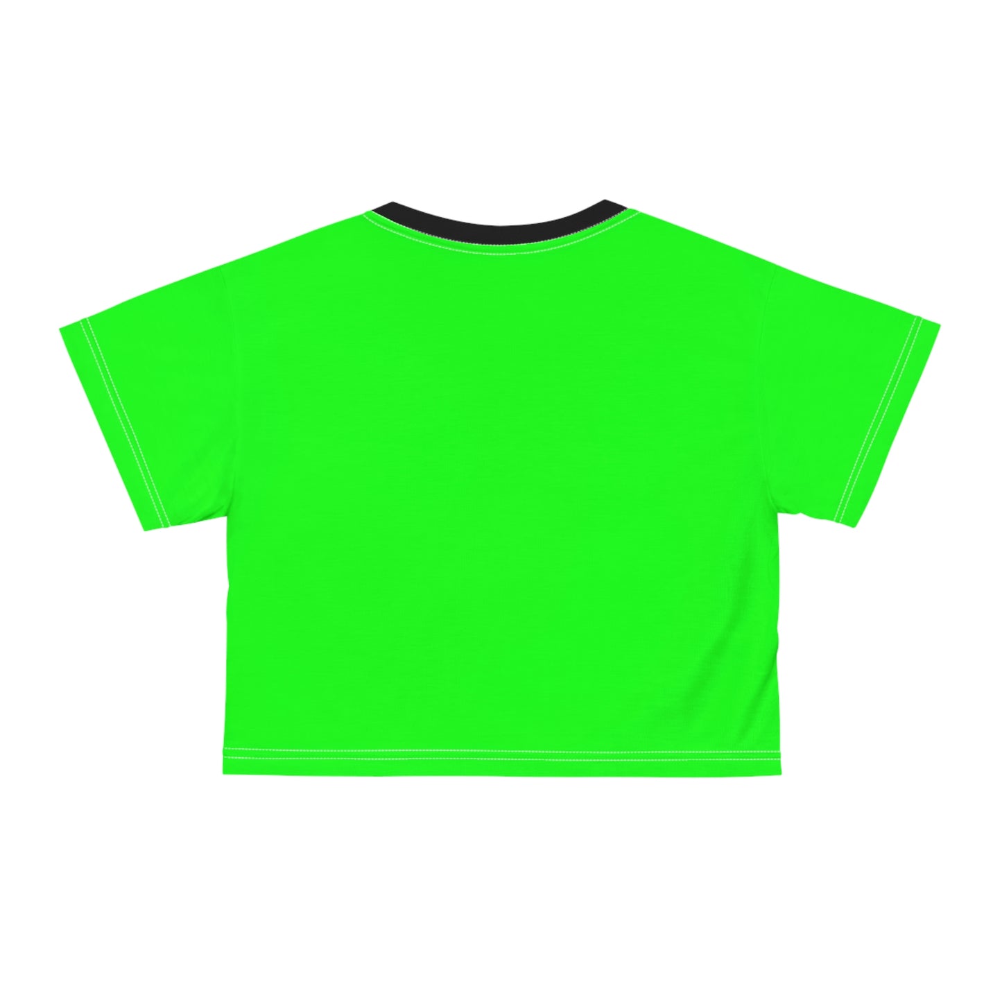 suffer party slime green Crop Tee